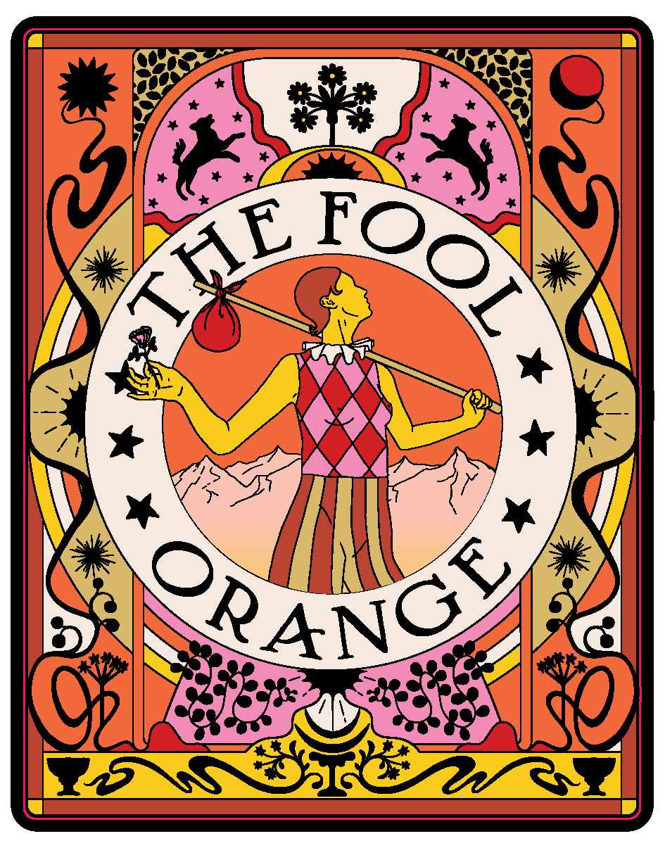 The Fool Orange Print